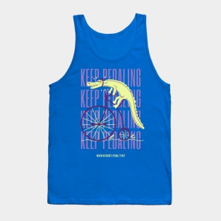 Keep Pedaling Alligator Tank Top